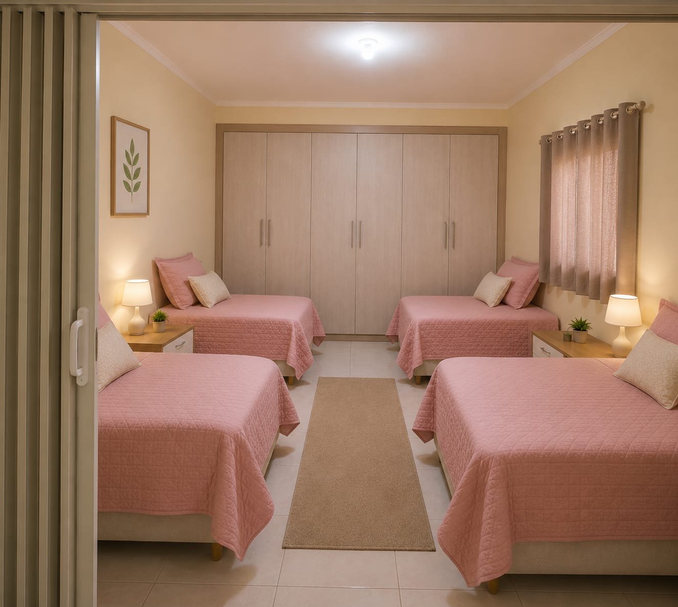 Suíte premium do Residencial Aurora com luz natural e varanda